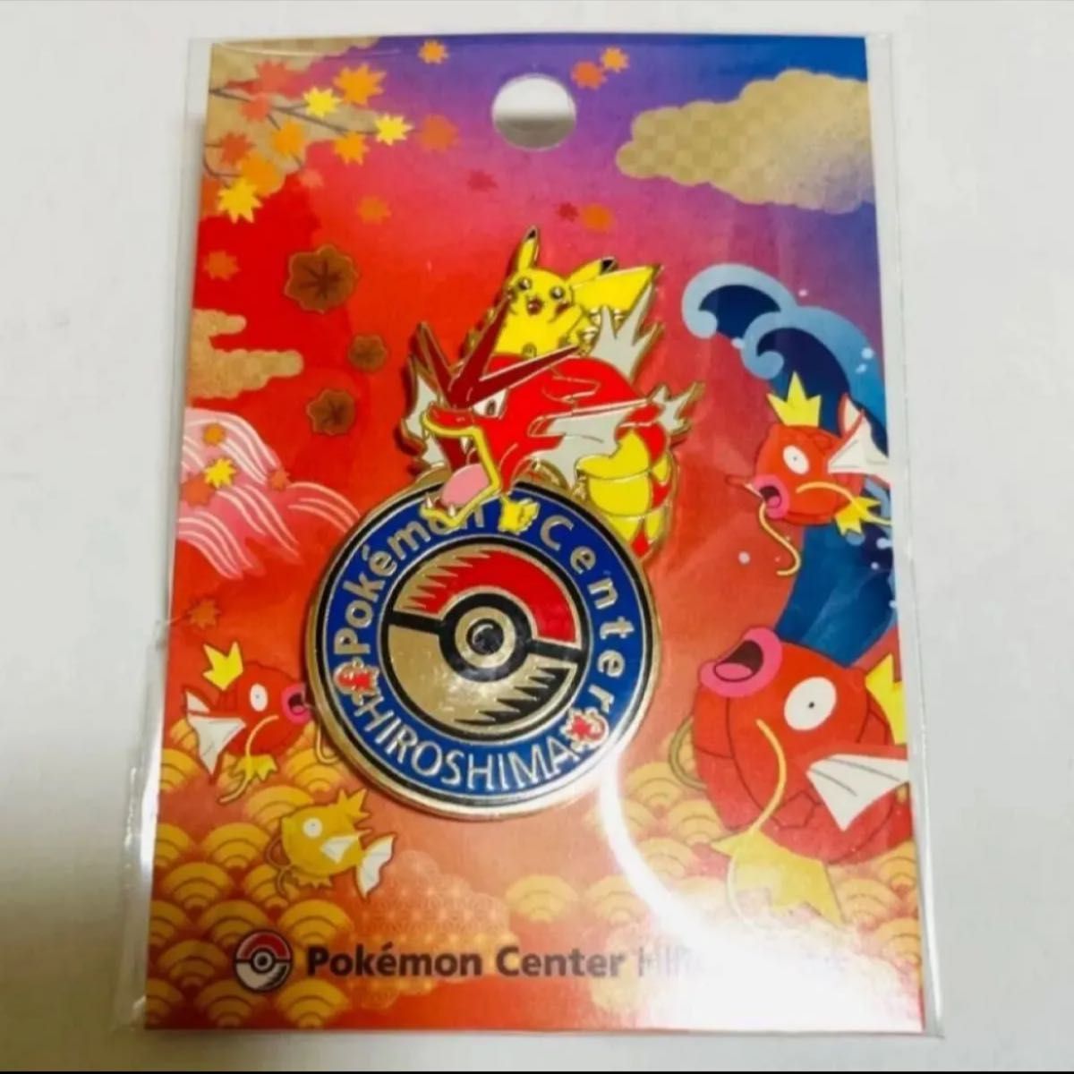 新品 宝可梦中心广岛限定 暴鲤龙 标志别针 徽章