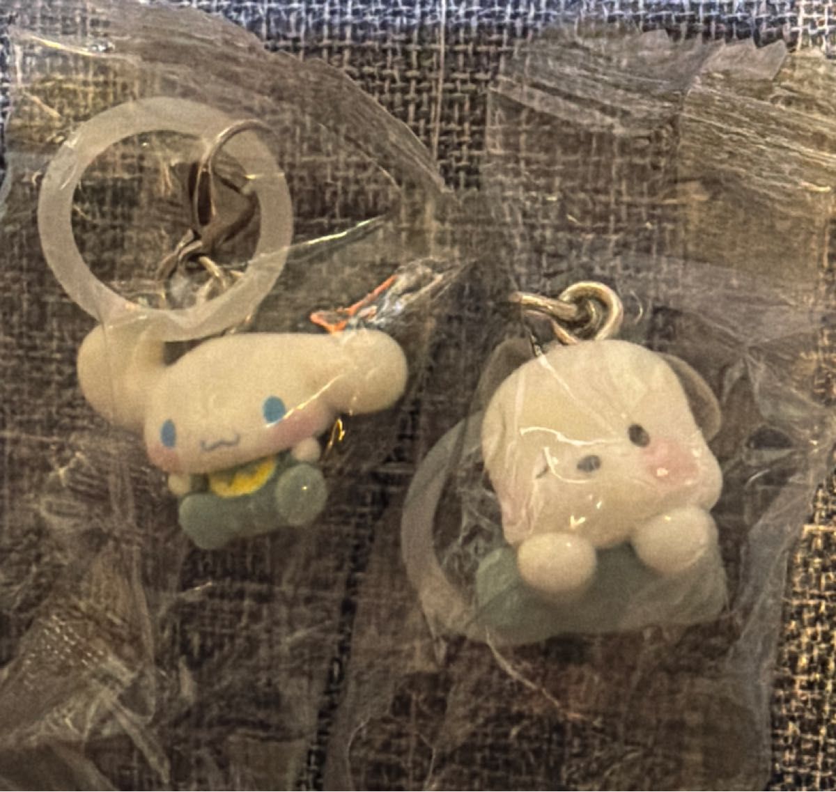 Sanrio Characters Fluffy Mark Accessories 2-Piece Set: Cinnamoroll & Pochacco