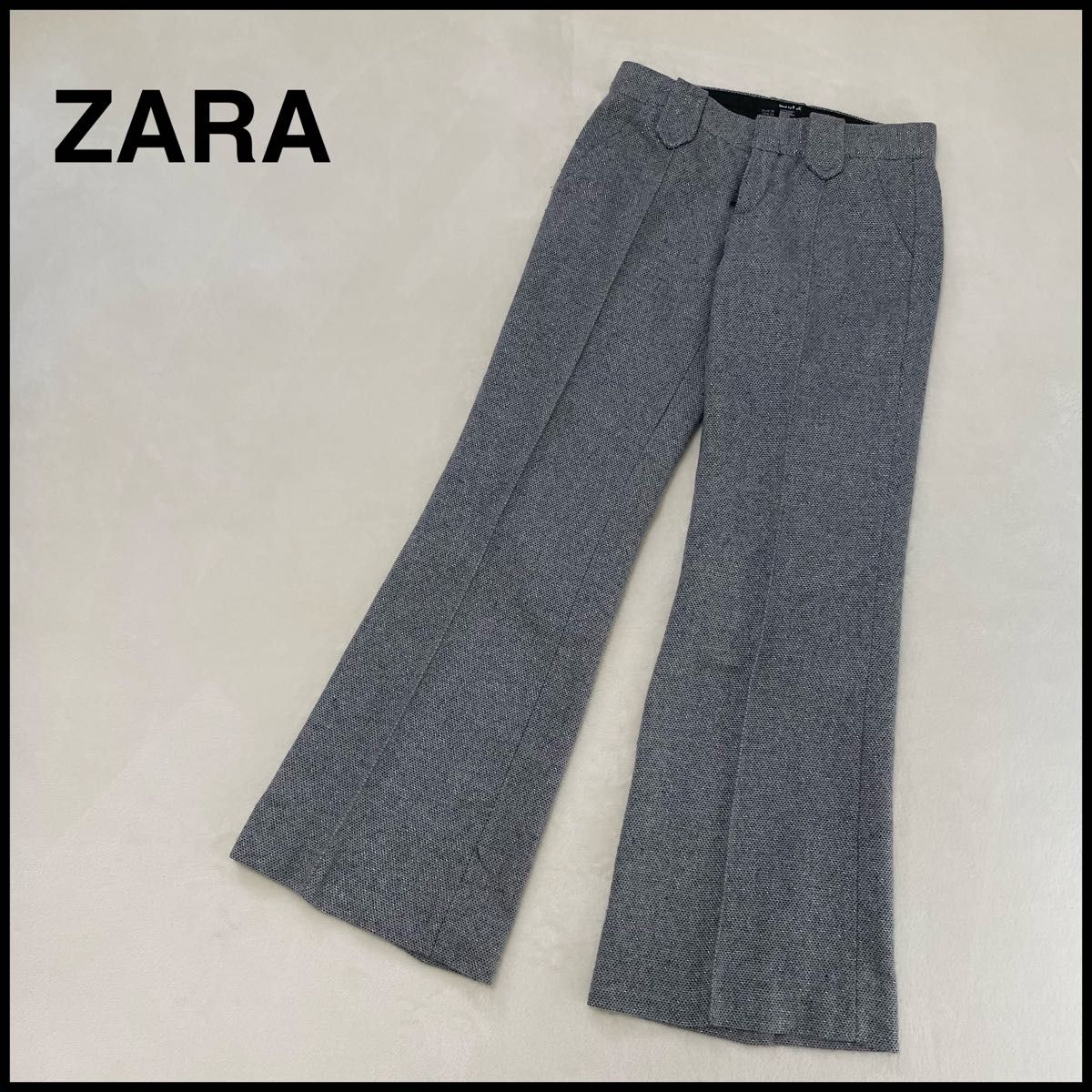 ZARA 扎拉 伞裙裤 休闲款 灰色 XS 中部压线 西班牙制造 秋冬款