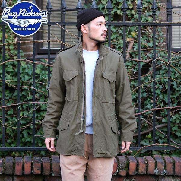 BUZZ RICKSON'S 巴兹里克森 #BR11702 M-65 野战夹克 男士 外套 大衣 M65夹克 军装夹克 橄榄绿 春 秋 冬