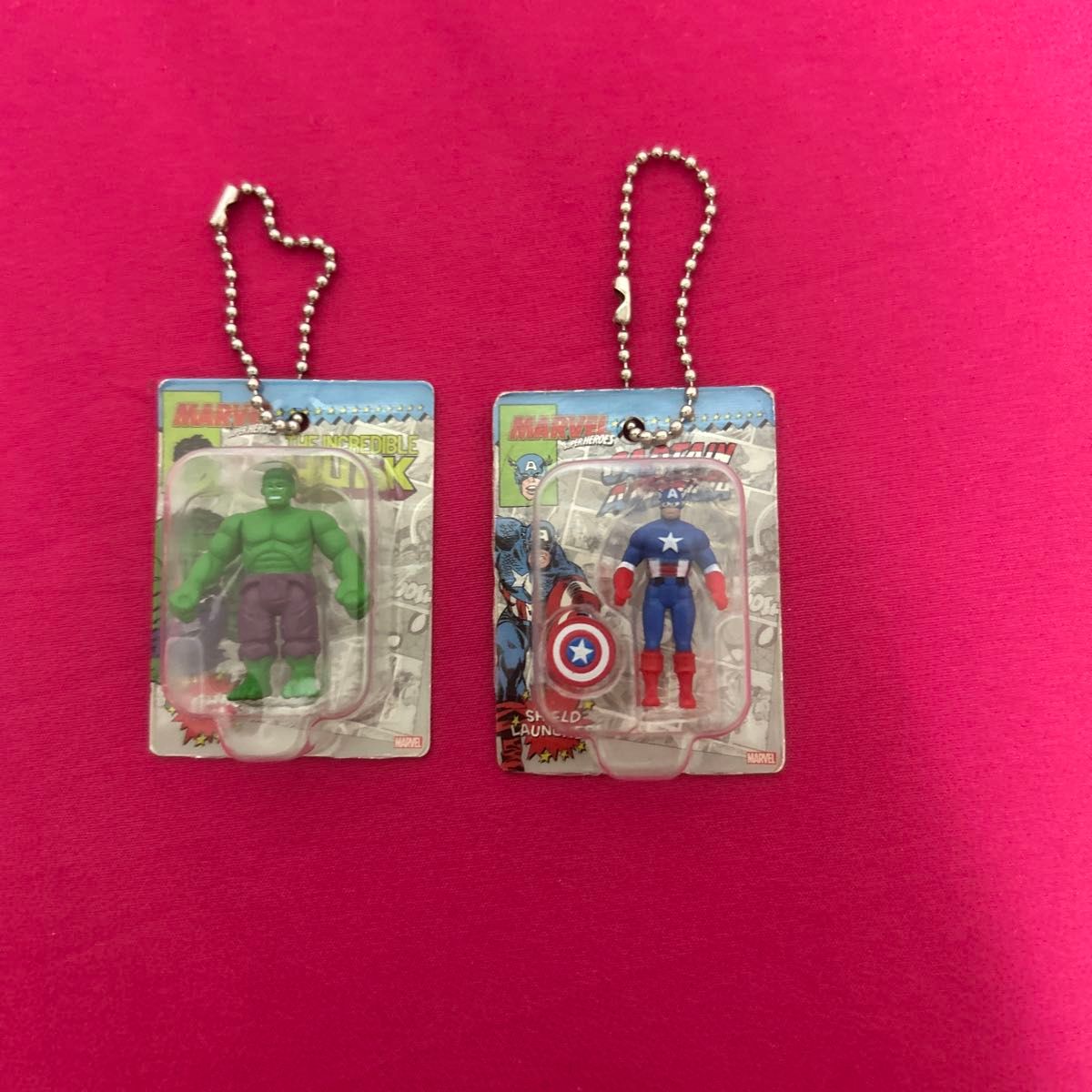 MARVEL brister charm钥匙圈hark队长美国2个套装