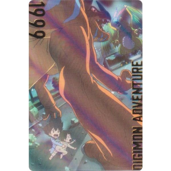 【烫金工艺】NO.28 八神太一＆八神光＆格雷兽（秘密款） 数码宝贝 视觉艺术收藏卡华夫饼干