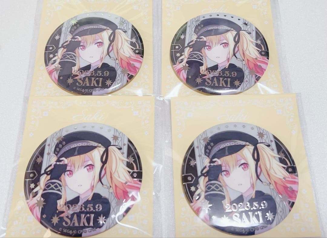 Project Sekai: Saki Amakusa, Happy Christmas Can Badge, F, 4 pieces