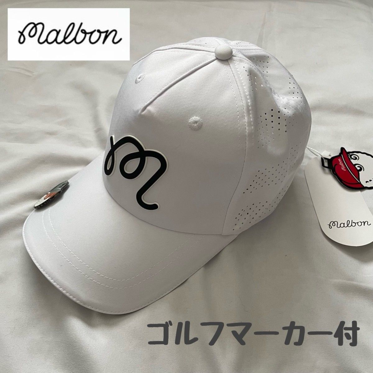 新品 帽子 MARBON GOLF 马尔邦高尔夫 帽子 白色