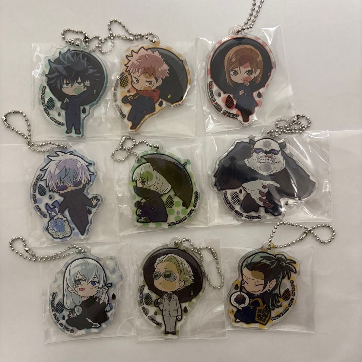 Jujutsu Kaisen Pita! Deform Acrylic Keyholder Set of 9