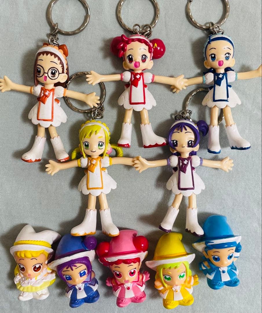 More! Ojamajo Doremi Pose Creation Keychain Full 5 Types Set + Finger Doll