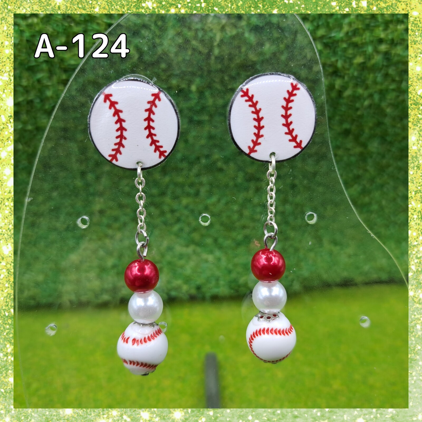 棒球耳钉或耳环♡广岛东洋鲤鱼配色⚾职业棒球应援定制款✨