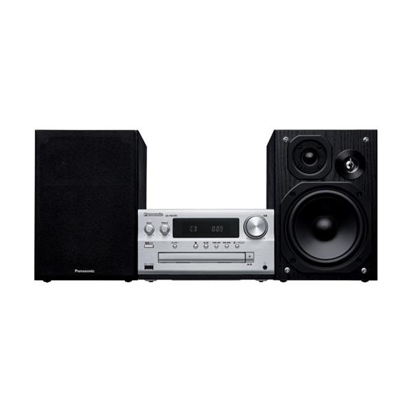 松下SC-PMX90 CD立体声系统支持高分辨率音源的银色SCPMX90