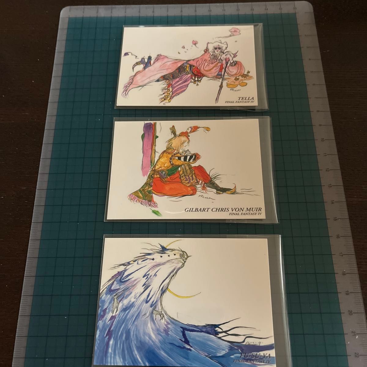 最终幻想艺术博物馆 最终幻想IV 插画卡 3张套装 天野喜孝