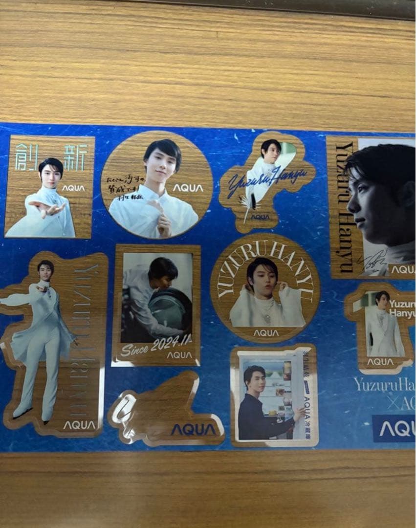 Yuzuru Hanyu AQUA KURA Clear File Sticker Pamphlet 3 Types Last!