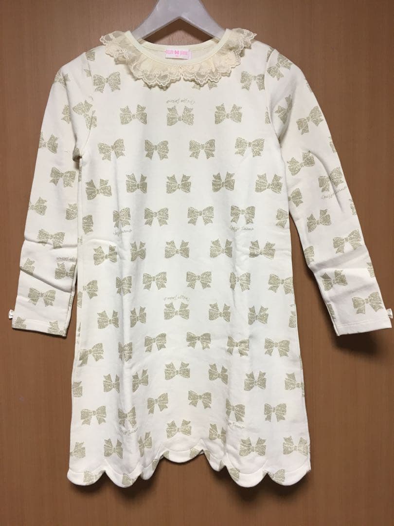 梅佐皮亚诺 140cm 蕾丝蝴蝶结连衣裙 新品未使用