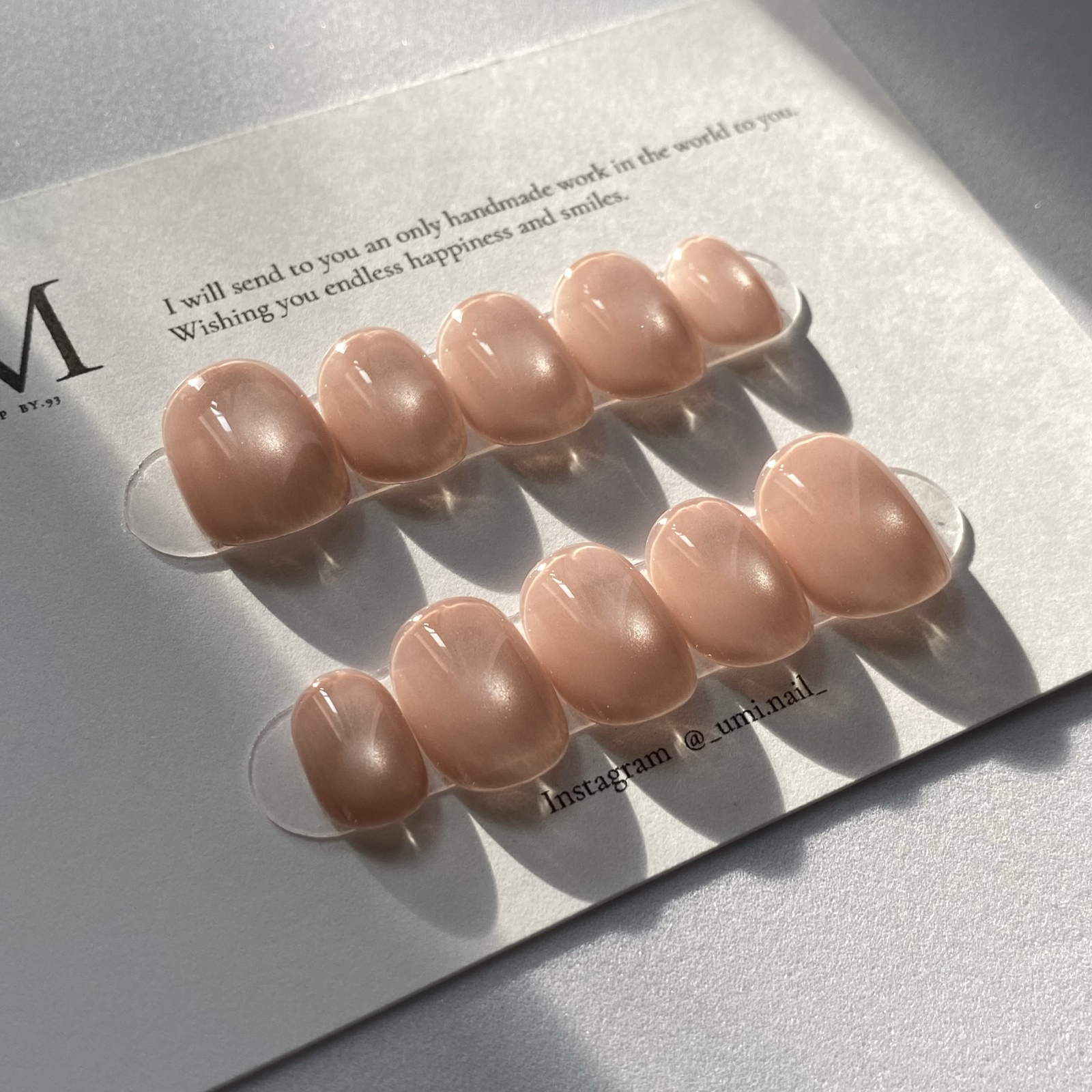 Popular No.2🎖️ Ultimate Beige𓍯 Nail Tips Magnet Simple Pink Beige Skin-Friendly Light Color Shape Memory Short Office Nail Adult Nail Nude Skin Color