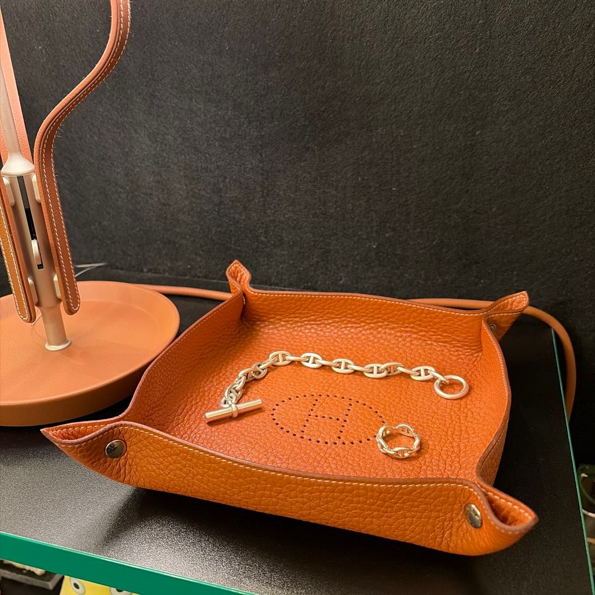 爱马仕 HERMES 维多波什 皮革托盘 小物收纳盒
