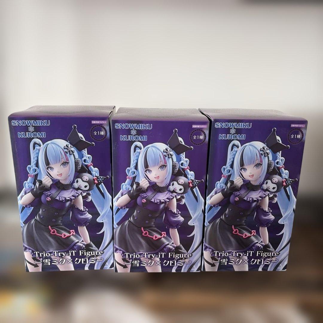 Hatsune Miku Snow Miku x Cromi Trio-Try-iT Figure 3-Pack Set