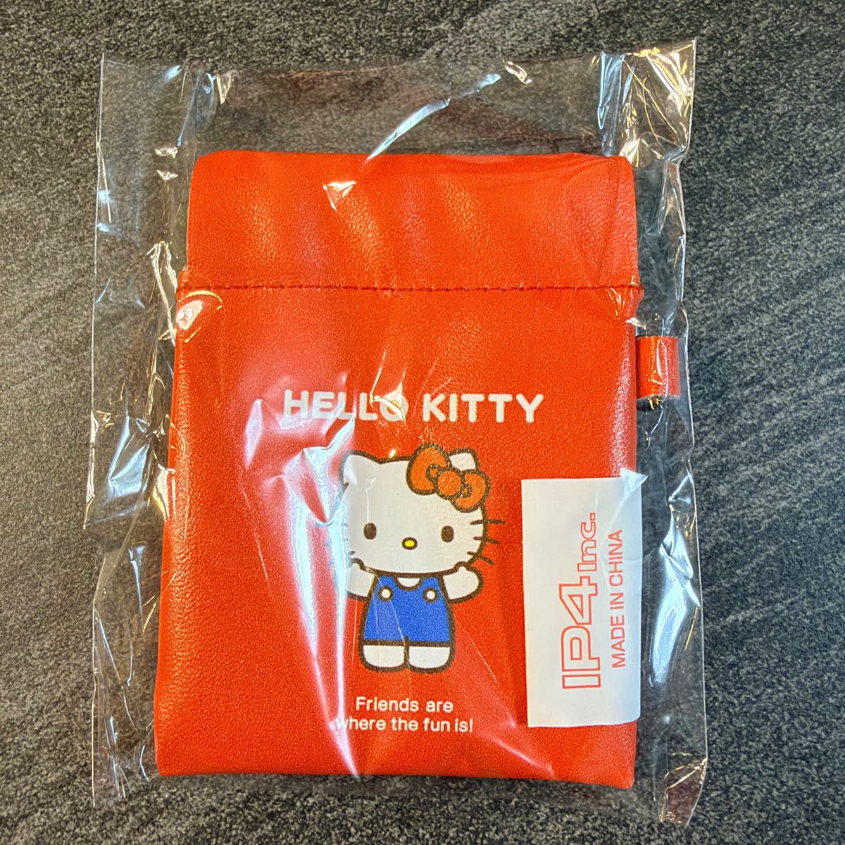 Hello Kitty Spring-Clip Mini Pouch Red Sanrio Gacha Coin Purse