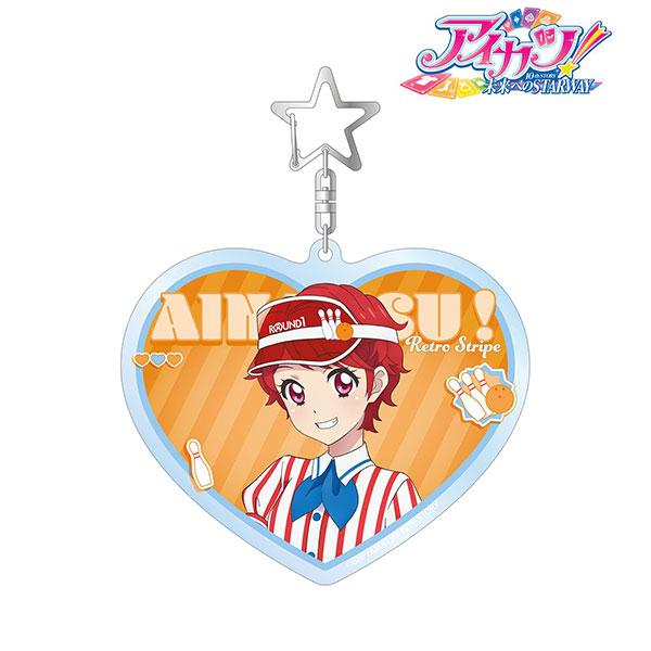 アイカツ！ 10th STORY 〜未来へのSTARWAY〜 描き下ろし 一ノ瀬かえで レトロストライプver. BIGアクリルキーホルダー[アルマビアンカ]《１０月予約》