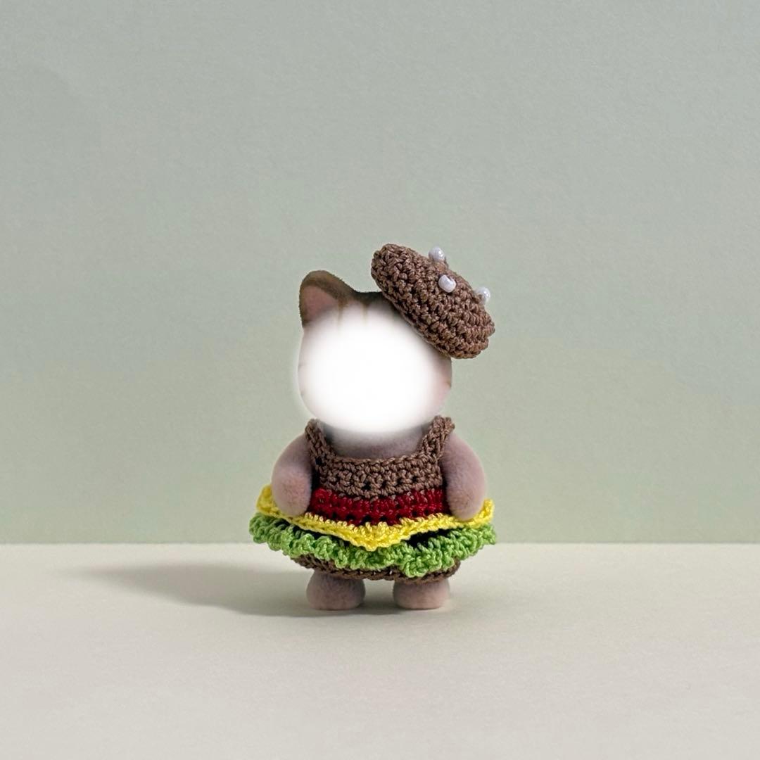 Miniature Doll Clothes Hamburger Set Handmade