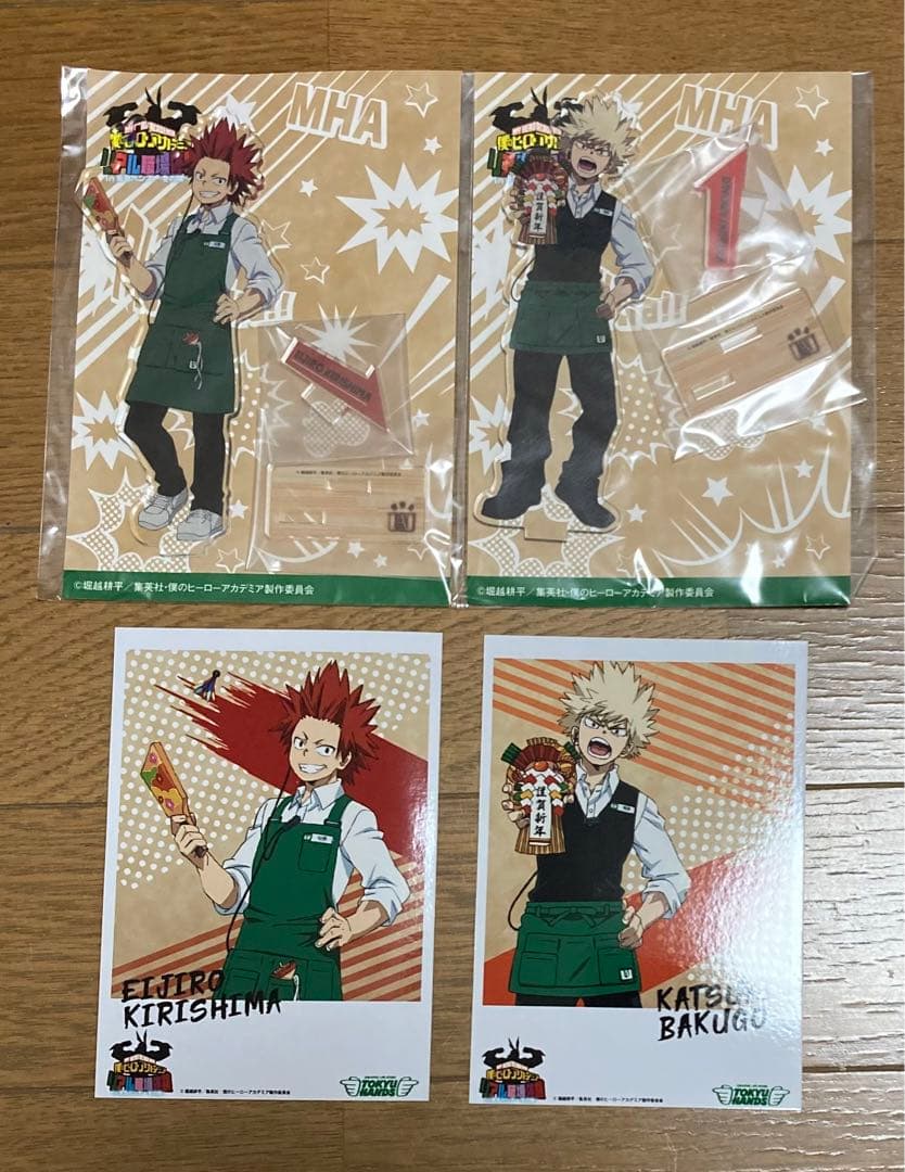 Katsuki Bakugo, Tsuyu Asui – Tokyu Hands Exclusive Acrylic Stand Set with Bonus Photo