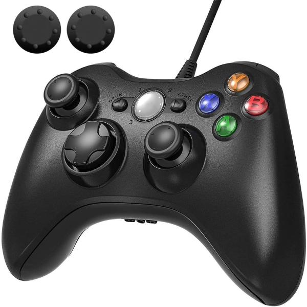 Xbox 360手柄 2024年新款改良版Diestord Xbox手柄 PC USB游戏手柄 有线游戏手柄 M