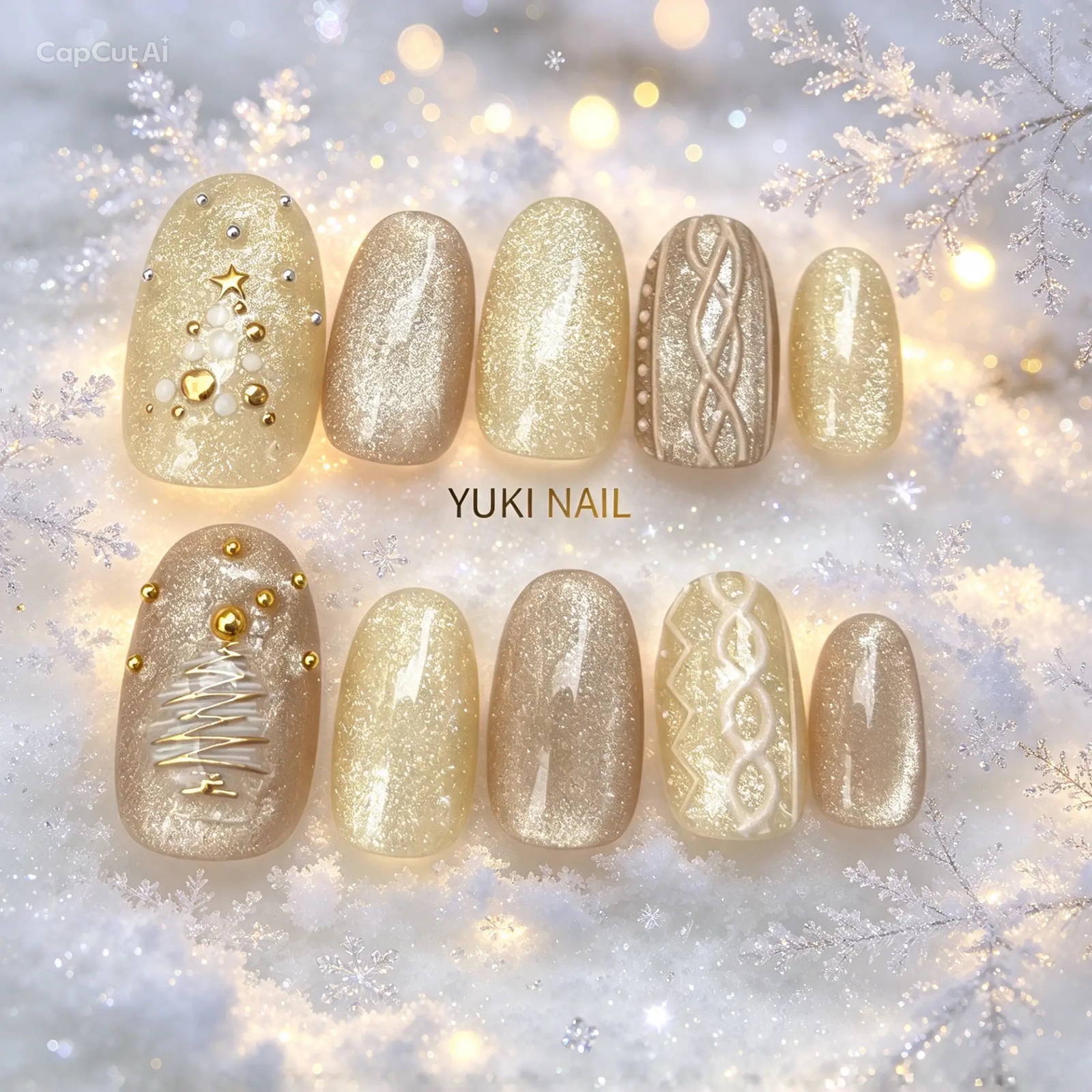 (29)[Custom Size] Christmas Nail Tips