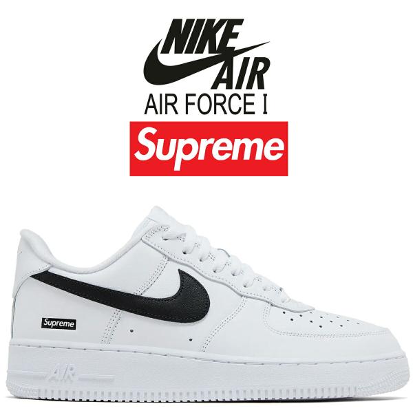 耐克 x Supreme Air Force 1 Low 白色 黑色 NIKE AIR FORCE 1 LOW / SUPREME 白/黑-白 cu9225-102