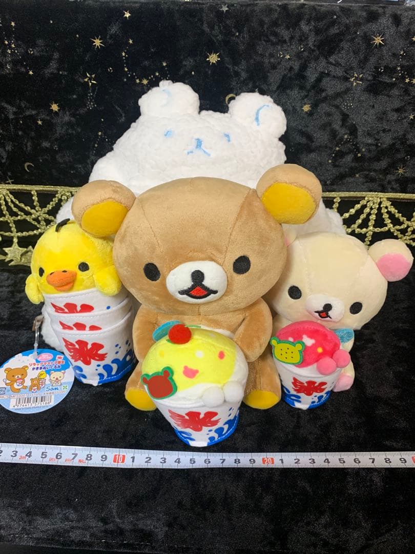 轻松熊&酷莉拉克熊&小黄鸟 刨冰毛绒玩具 "轻松熊" 附标签