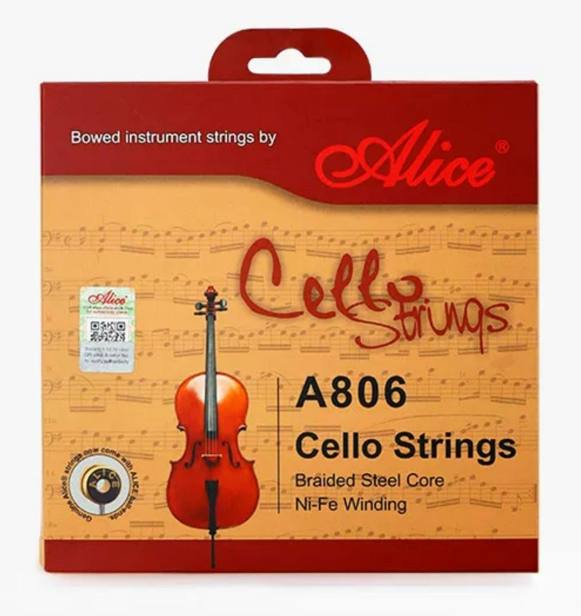 A806 ◆ Alice チェロ弦 ◆ スチールコア◆ Cello string 高品質タイプ【送料無料】