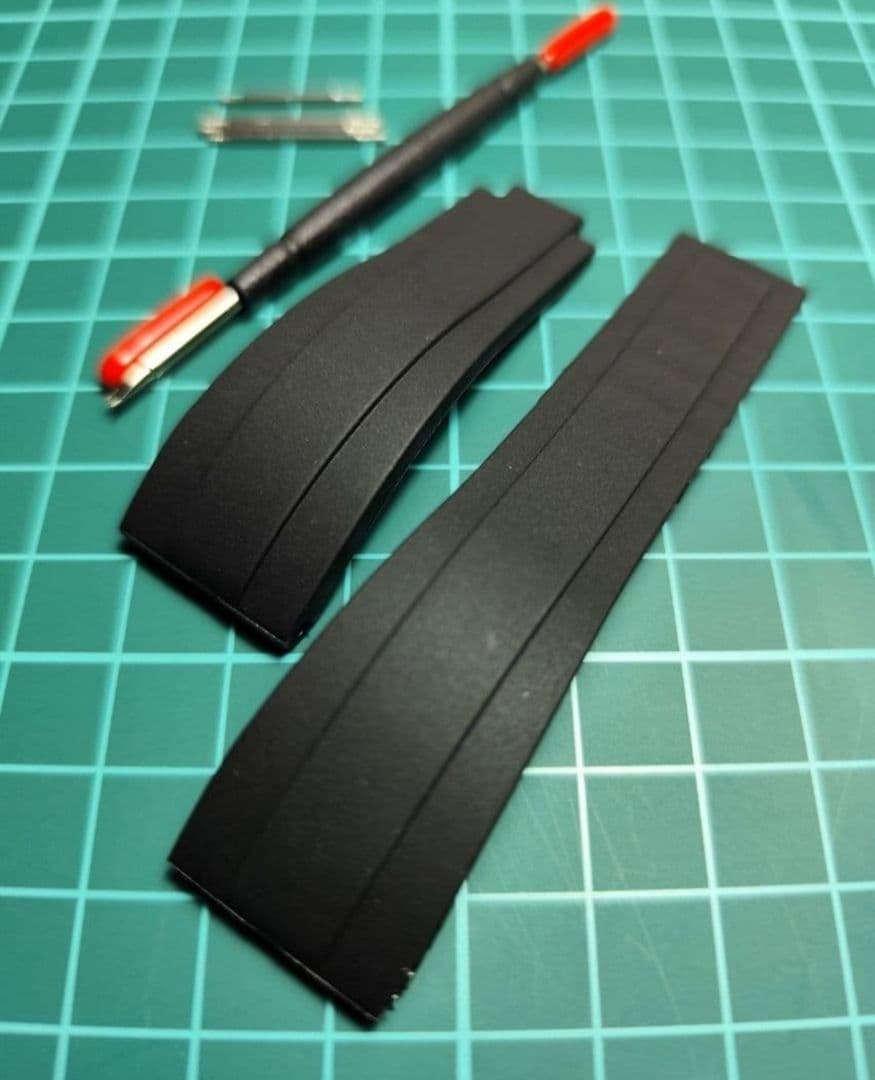 黑色橡胶表带 20mm 手表替换表带 产品编号 "RB"