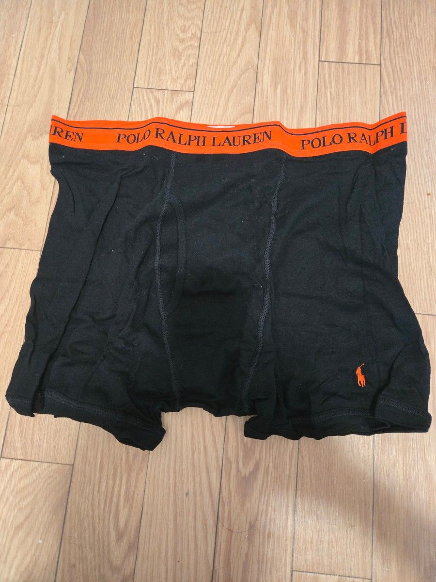Polo Ralph Lauren 黑色内裤 橙色标志