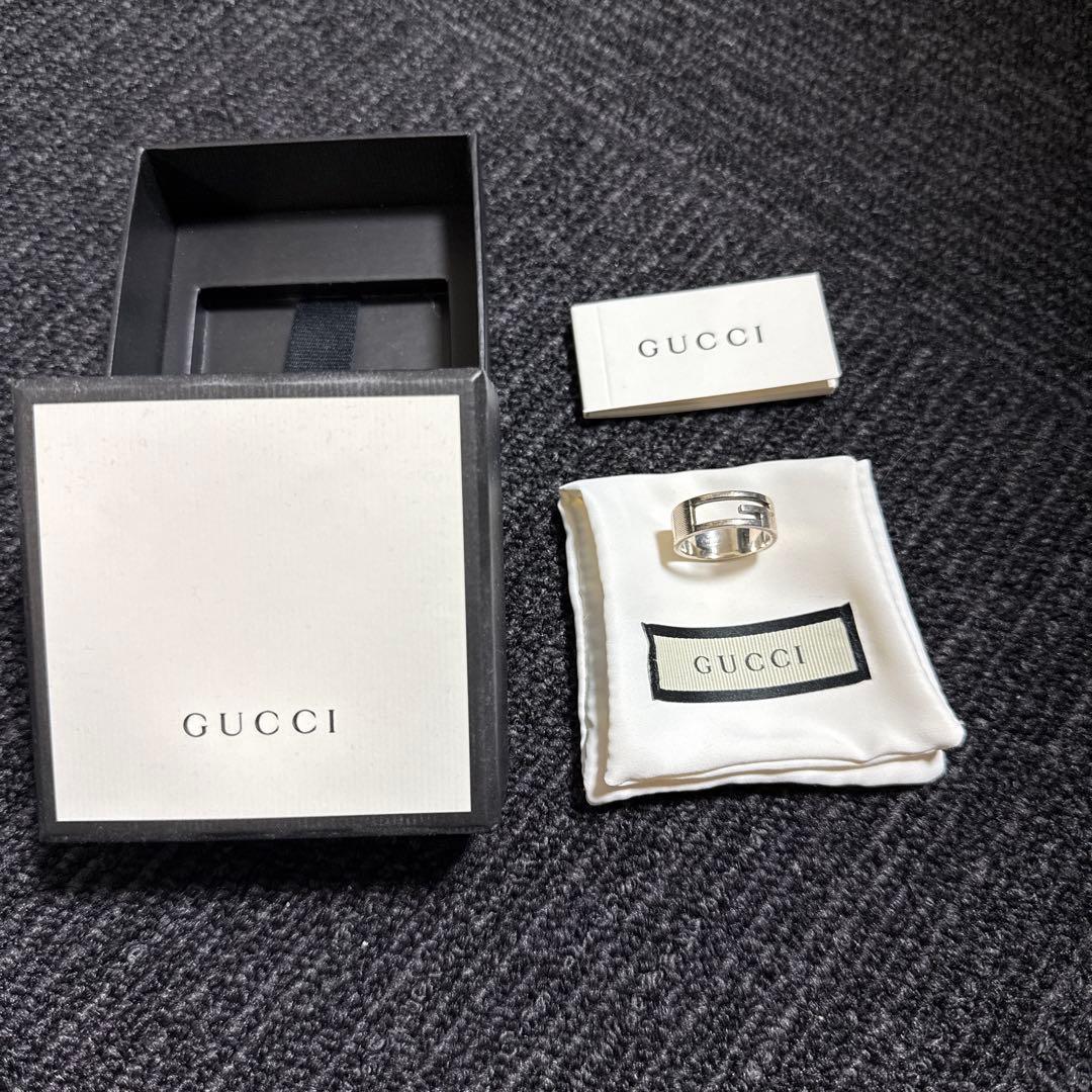 GUCCI G标志戒指 银色