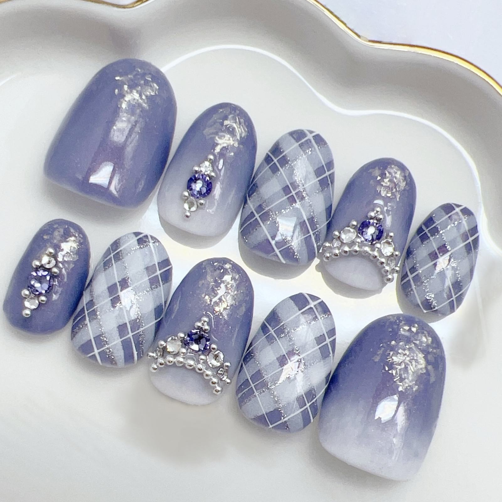 Tiara Nail Chip Princess Nails Lolita Claroli Wedding