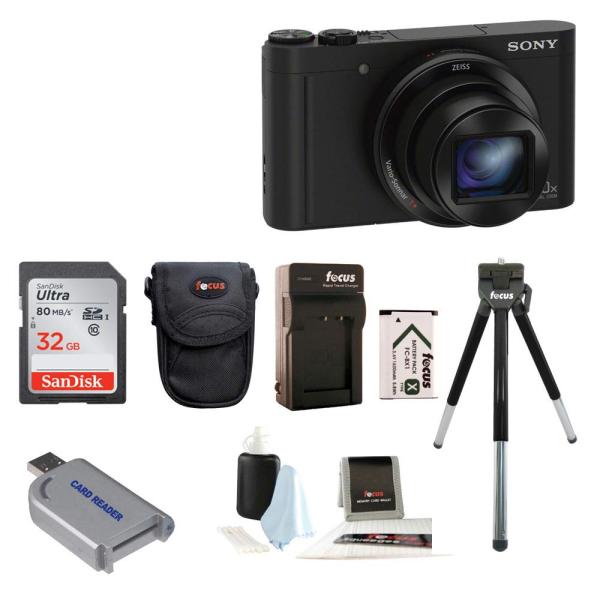 SONY Digital Camera DSC-WX500 30x Optical Zoom 18.2 Megapixel Black Cyber-shot DSC-WX500 BC