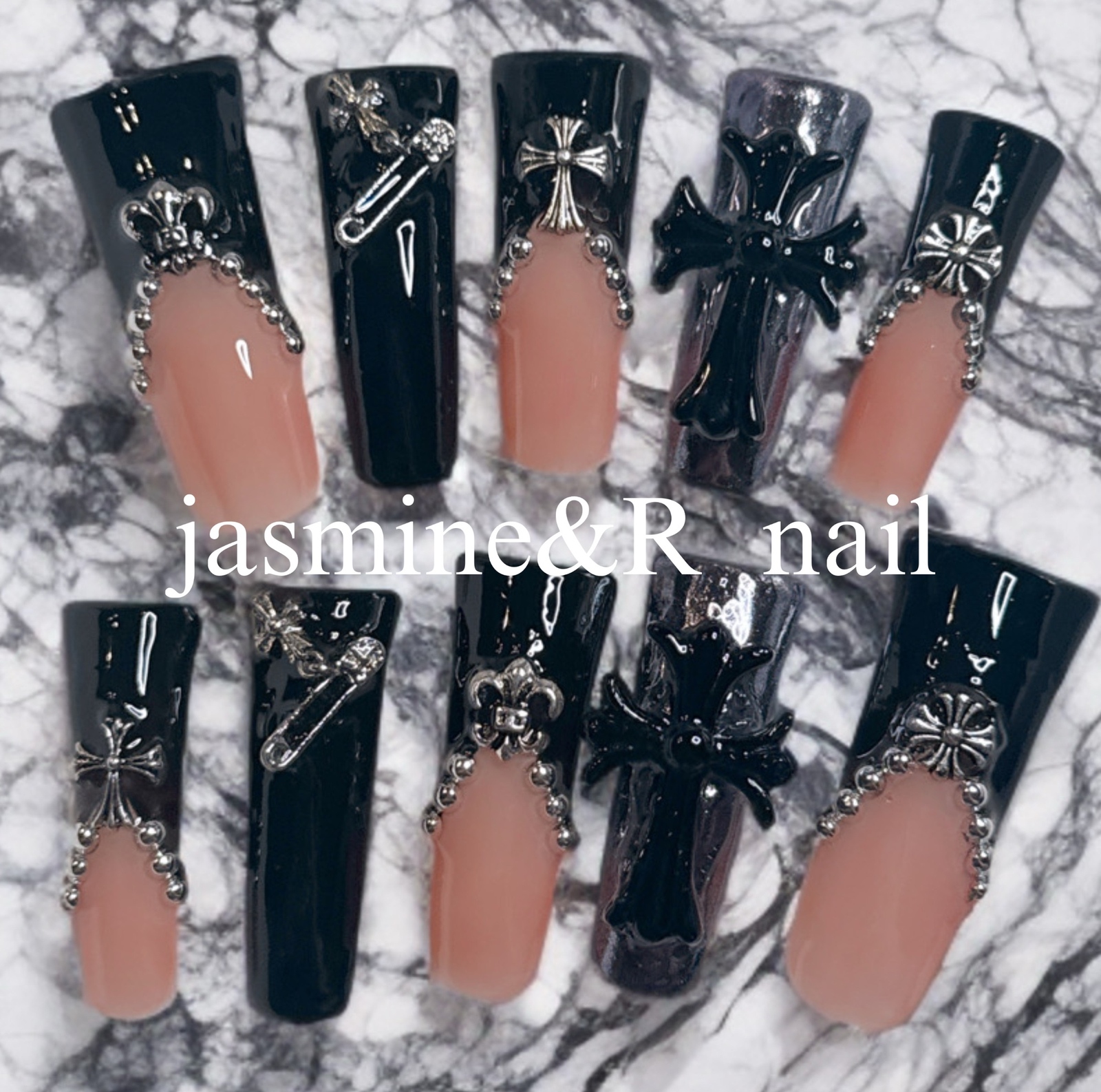 Extra Long Nail Tip Duck Nails Chrome Hearts Nails