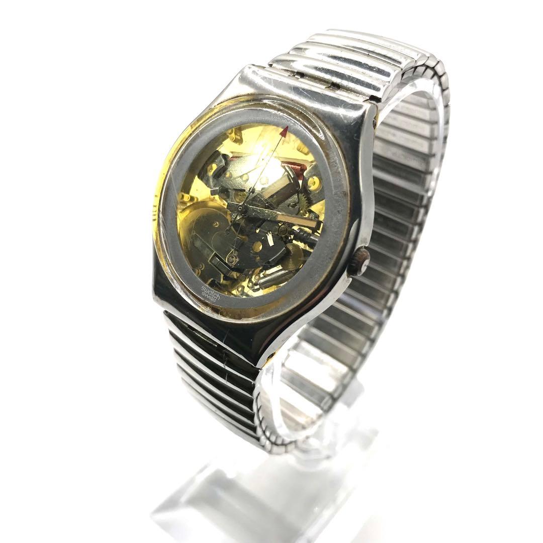 Rare Swatch Skeleton Men's Quartz Watch Junk