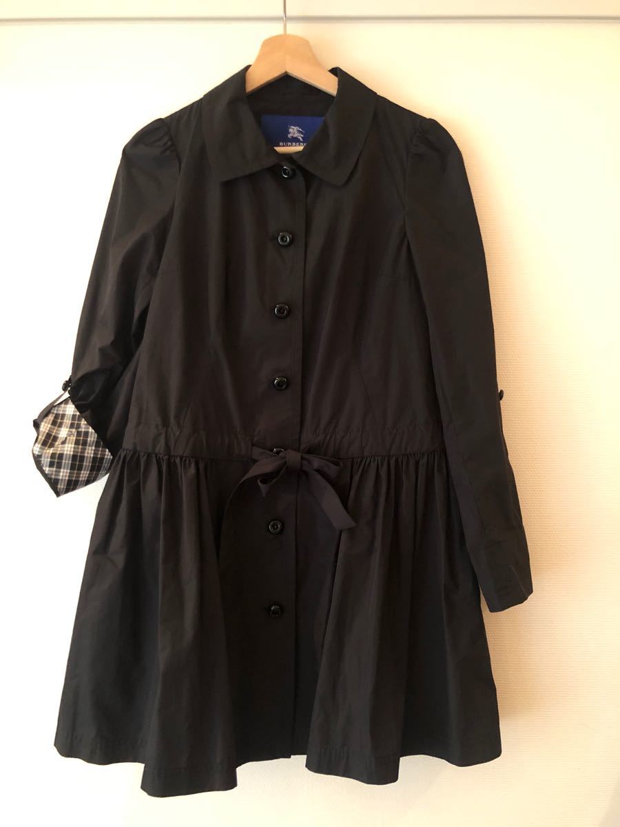 带美品连衣裙型雨衣38巴宝莉蓝标签收纳袋