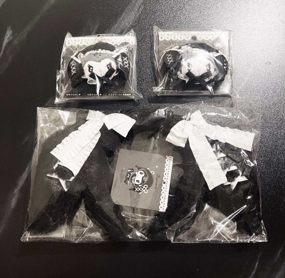 [New, Unopened] Tsukiyono Meloclo Hair Clip, Face Hair Clip ×2, Kuro-mi [Ships Today]