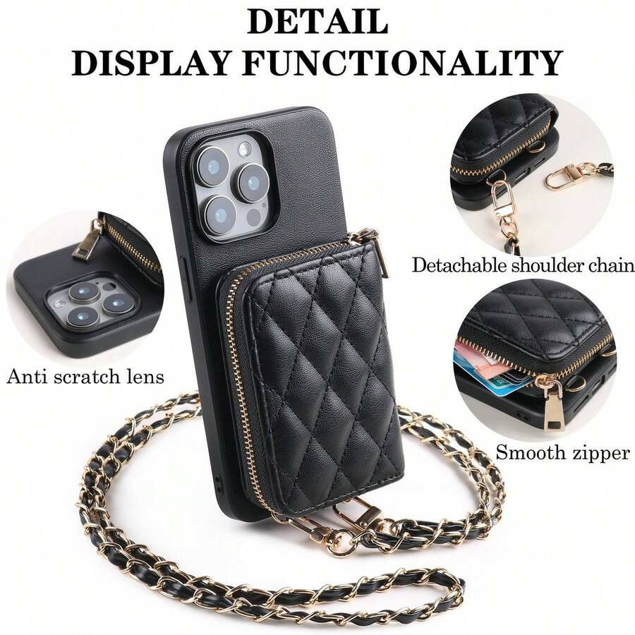 带卡收纳的iPhone外壳肩钱包一体型全部机型对应211719