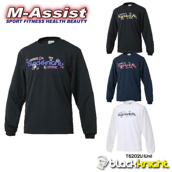 blackknight T6202U 长袖T恤 新品 圆领T恤 LONG SLEEVE 衬衫 Uni 黑骑士 EM Assist