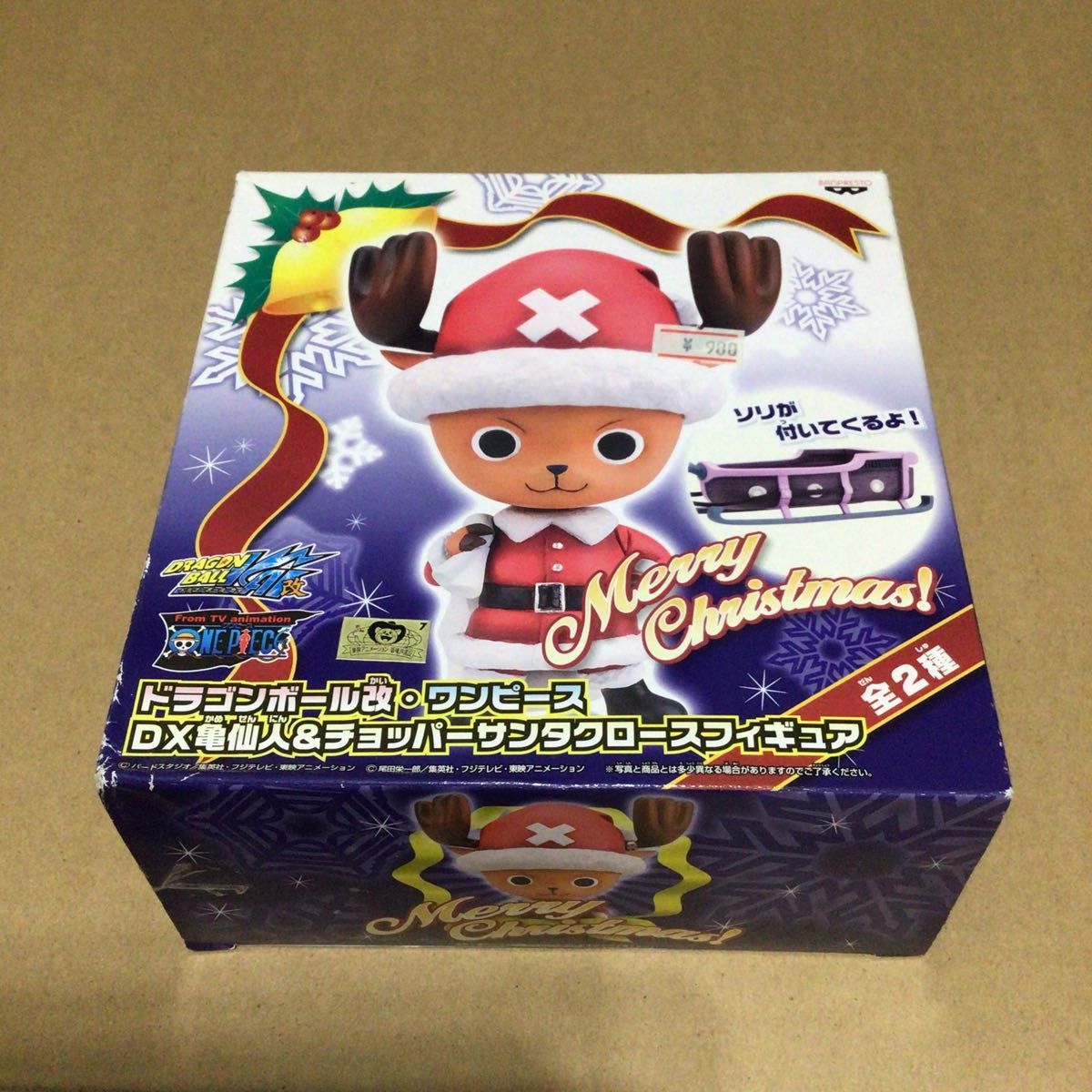 Dragon Ball Kai One Piece DX Kame Sennin & Chopper Santa Claus Figure Unused Christmas