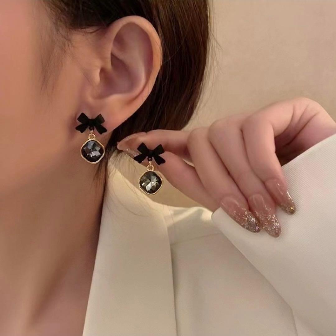 ✨仅剩少量✨FASHION JEWELRY可爱的斯通丝带黑色