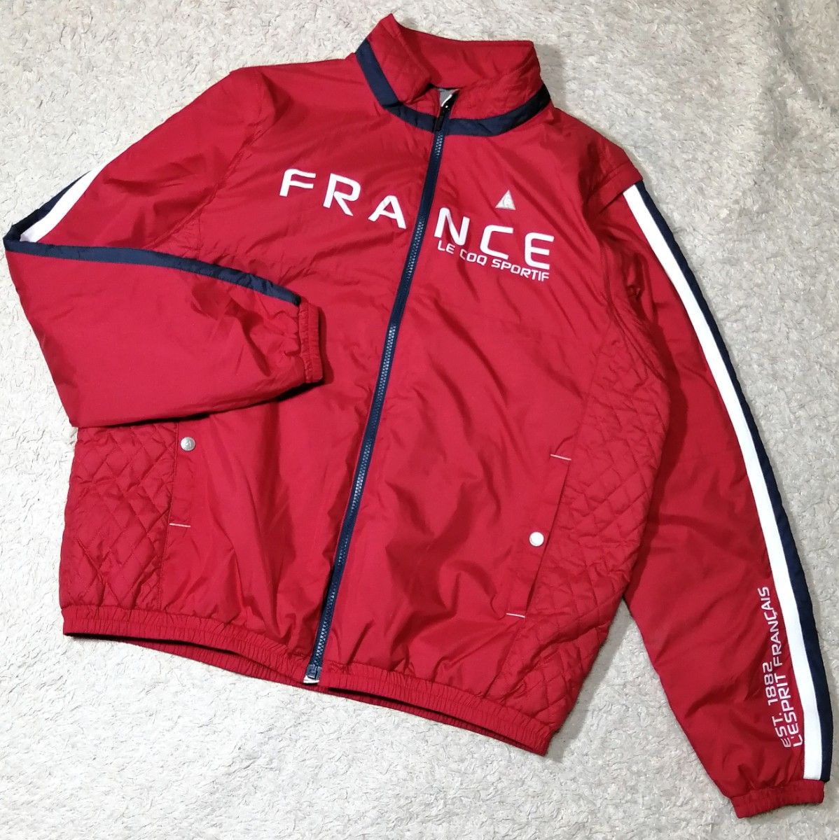 ★勒科克体育★两用拉链夹克 M 号 精品 高尔夫 法国 勒科克 防风衣