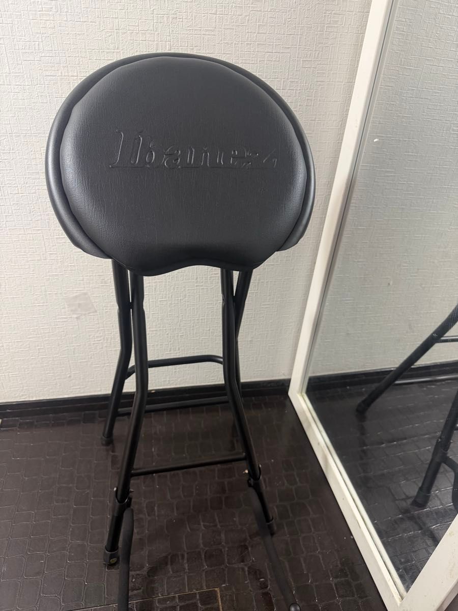 【美品】Ibanez アイバニーズ ギター用折りたたみスツール スタンド機能付き IMC50FS