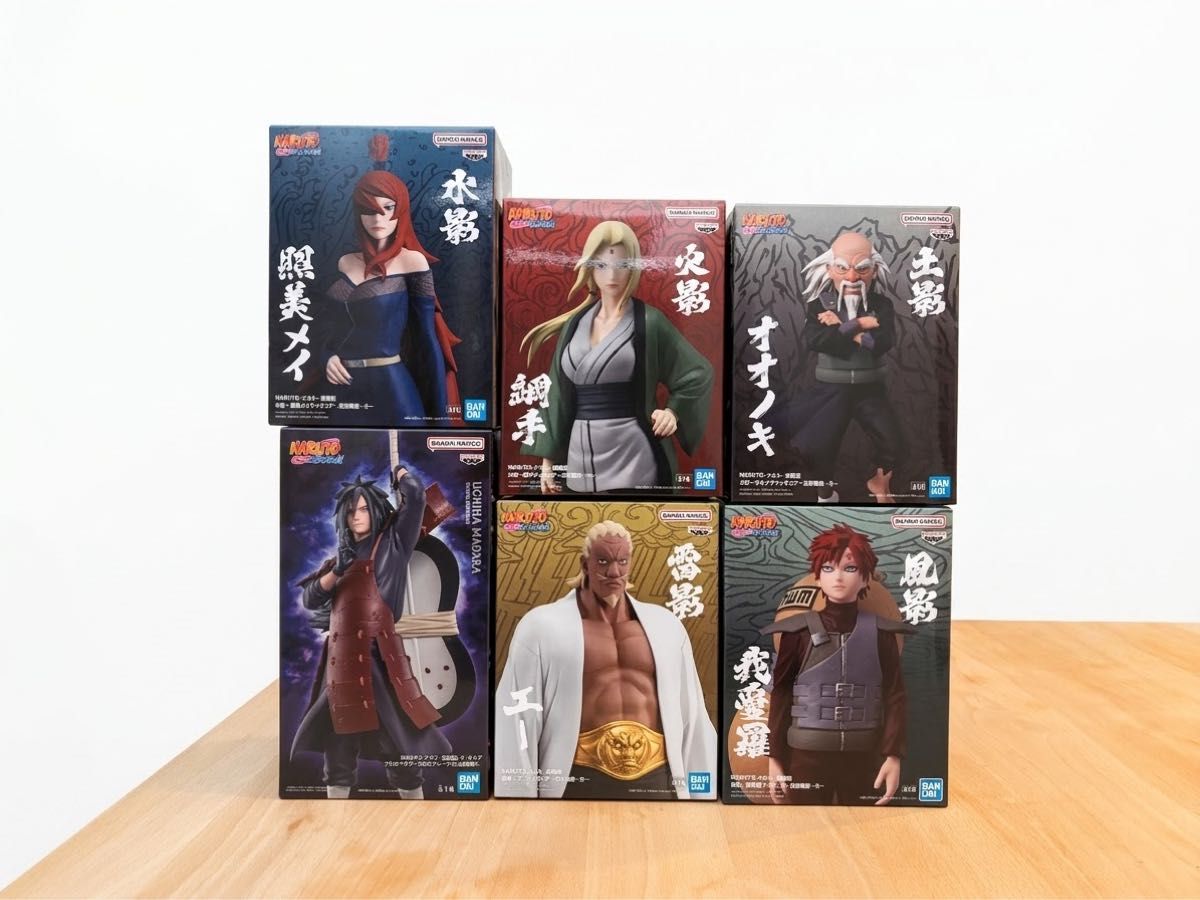 NARUTO-ナルト- 疾風伝 五影集結 フィギュア 6点セット BANPRESTO