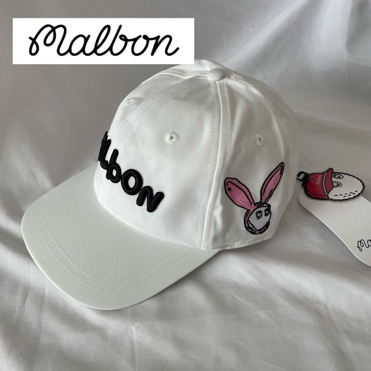 新品 帽子 MARBON GOLF 马尔邦高尔夫 帽子 白色