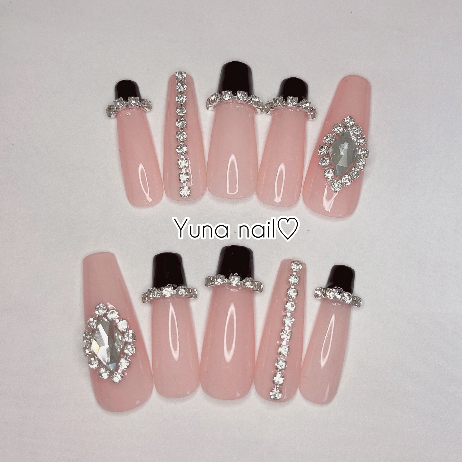 Long Nail Tips, Won Hong, Korean Chinese Style, Sparkly