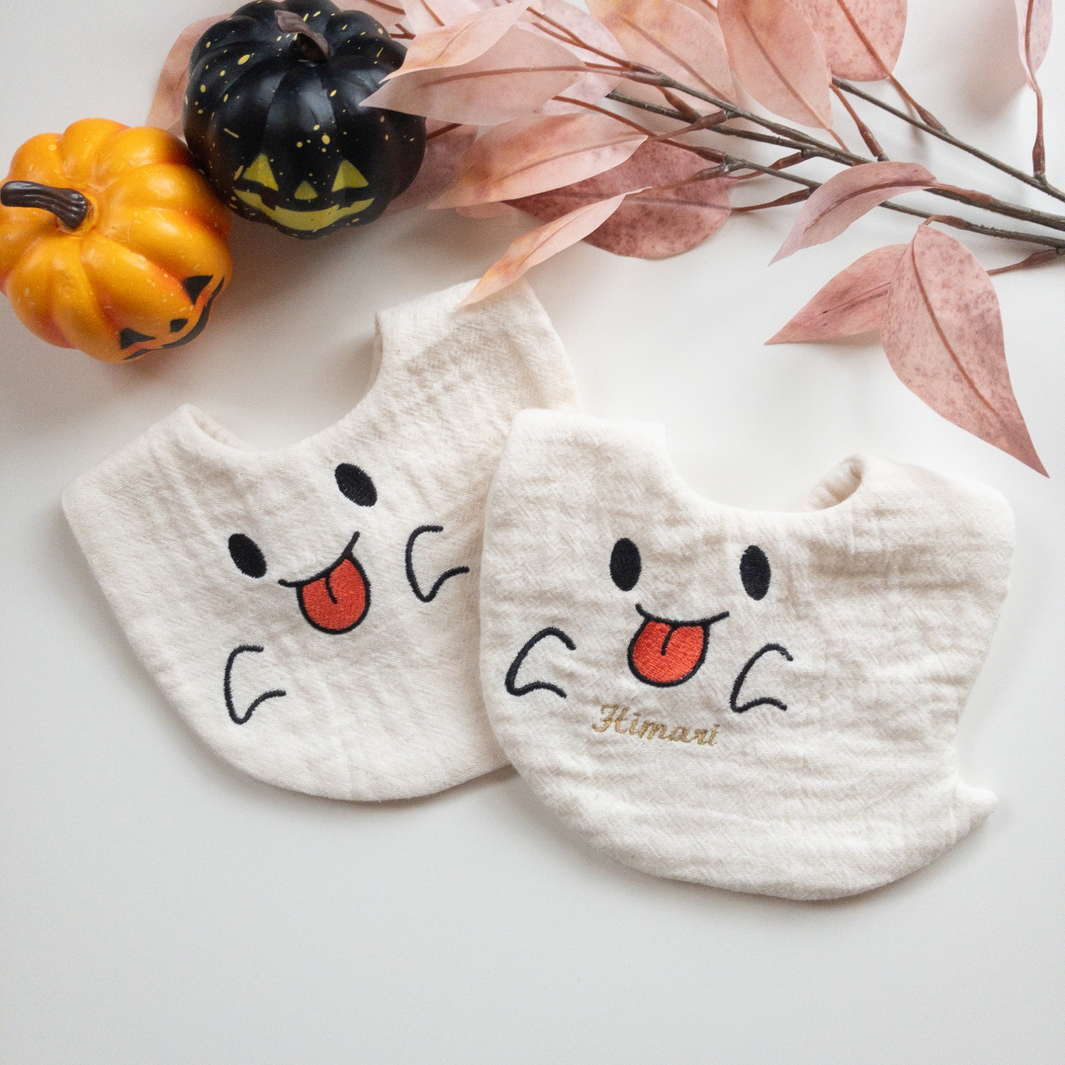 【Minne特集刊登 · 可签名】婴儿用妖怪造型 | 和爱犬一起♡6层纱布万圣节服装礼品