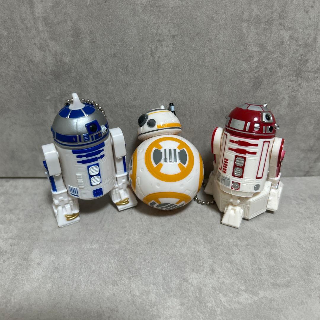 STAR WARS Figure Keychain Set of 3 bb8 R2-D2