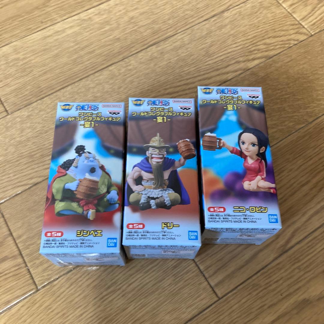 ワンピース ワールドコレクタブルフィギュア 宴1 3点セット