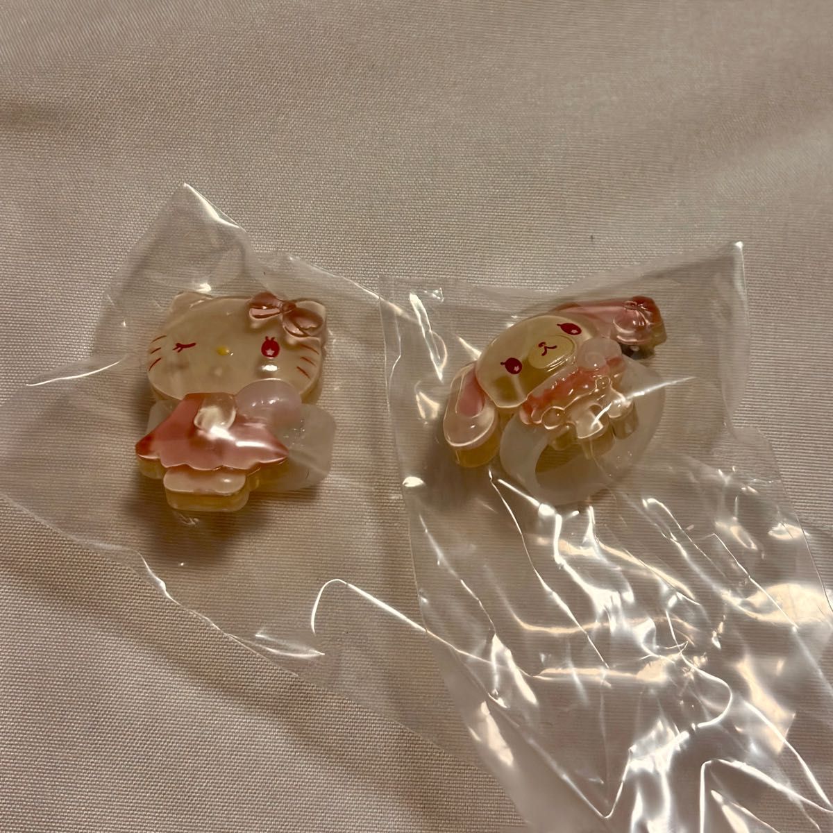 Sanrio Jelly Deco Bands: Hello Kitty and Cinnamoroll, Set of 2