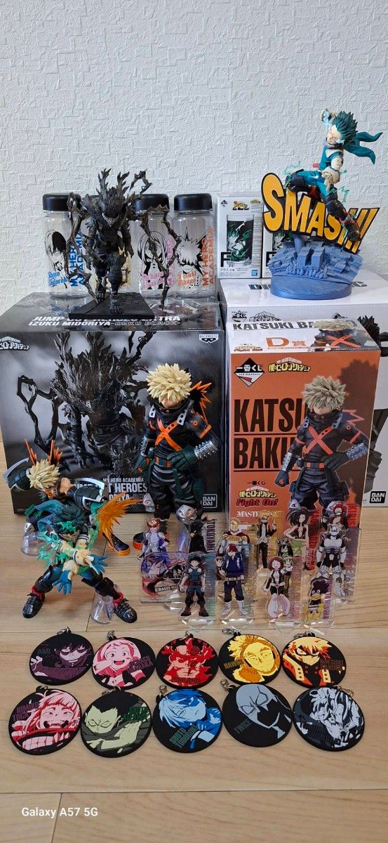 My Hero Academia: Deku in Black, Diorama‑Style Deku, Boku no Hero Academia “Ichiban Kuji” Bakugo, and More—Figure Set with Bonus Items